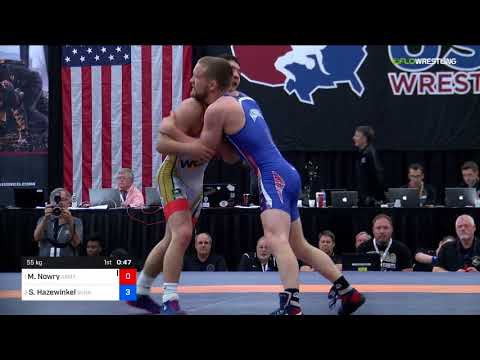 2018 Marine Corps US Open/Senior Men's Greco-Roman 55 Finals - Max Nowry (Army) Vs. Sam Hazewinkel