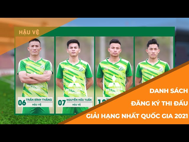 Danh sách đăng ký thi đấu Giải Hạng Nhất QG LS 2021 | Phù Đổng FC