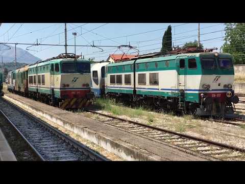 E656.557+Pilota Z1+2 vetture diagnostiche+Bagaglio sull'NCL Napoli C.le-Foggia,partenza da Benevento