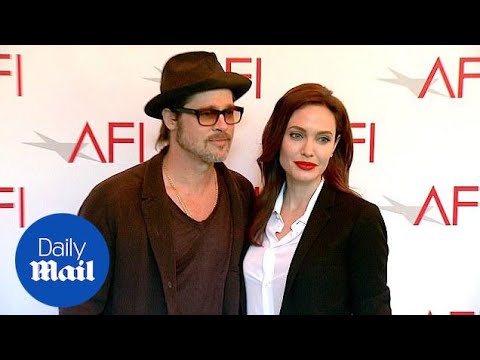 Brad Pitt and Angelina Jolie at 2015 AFI Awards luncheon - Daily Mail