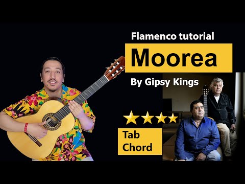 Gipsy Kings tutorial - Moorea by Tonino Baliardo with tab & chord (Original) # tabs