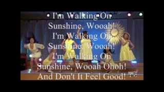 Halo/ Walking On Sunshine Glee Lyrics