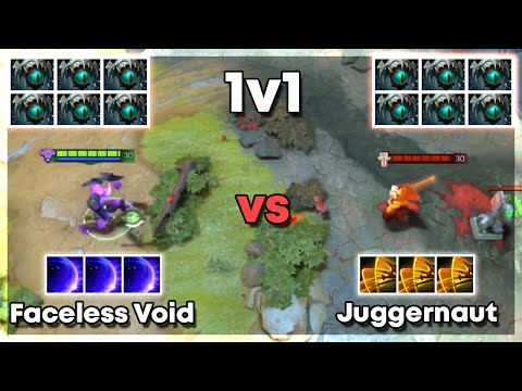 6x Skadi Faceless Void vs 6x Skadi Juggernaut - Dota 2 1v1