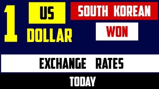 1 USD to KRW - Convert US Dollars to South Korean Won Rates Today 09 JUNE 2024  韩元 兑 美元