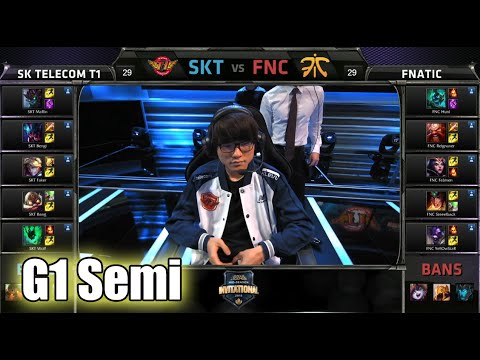 SK Telecom T1 vs Fnatic | Game 1 Semi Finals Mid Season Invitational 2015 | SKT vs FNC G1 MSI 60FPS