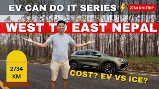 2734 KM Travel on an EV in Nepal! EV Can Do It Series - Final Episode - West to East Nepal