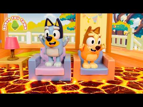 BLUEY The Floor Is Lava At Home| Pretend Play with Bluey Toys