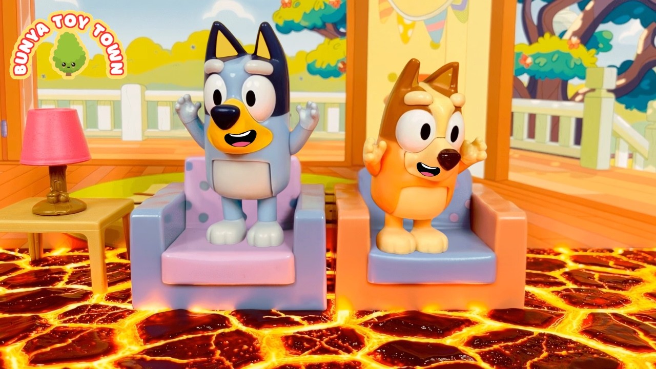 BLUEY The Floor Is Lava At Home| Pretend Play with Bluey Toys
