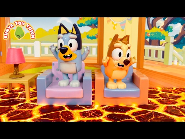 BLUEY The Floor Is Lava At Home| Pretend Play with Bluey Toys SDDEFAULT Thumbnail