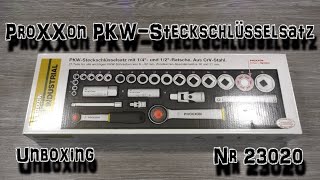 Unboxing ProXXon PKW-Steckschlüsselsatz Nr 23020 | HD+ | German/Deutsch