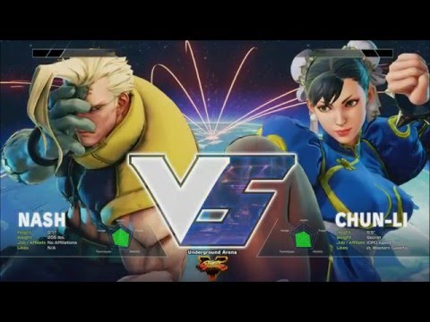 Street Fighter V: Mad Catz V Cup Day 1 Exhibition - MCZ Tokido (Nash) vs EG Justin Wong (Chun-Li)