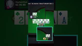 Clickr gets a pretty clean run-out to call-down with.... But...  #highstakespoker #pokerplayers