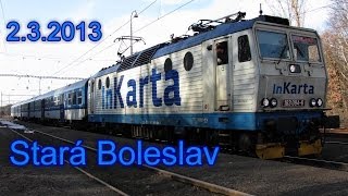 preview picture of video 'Vlaky Stará Boleslav, 2.3.2013'