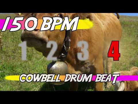 ✅ 150 BPM Cowbell Beat 🐮 10 minutes track for practicing 🐄