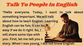 Talk To People In English || Graded Reader || Improve Your English || Learn English || Level 1