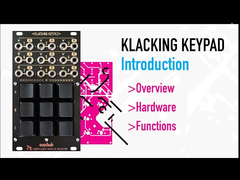Klacking Keypad Eurorack Module Momentary Gate/Switch Introduction