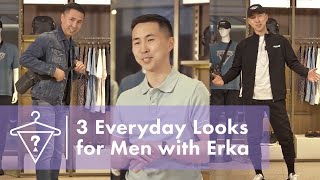 Guess 3 Everyday Looks for Men with Erka | #StyledByGUESS