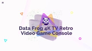 Data Frog Retro Video Game Console with 3500+ Games