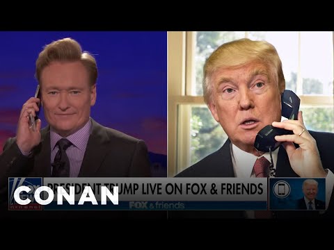 Trump Calls Into CONAN To Discuss The Big News | CONAN on TBS