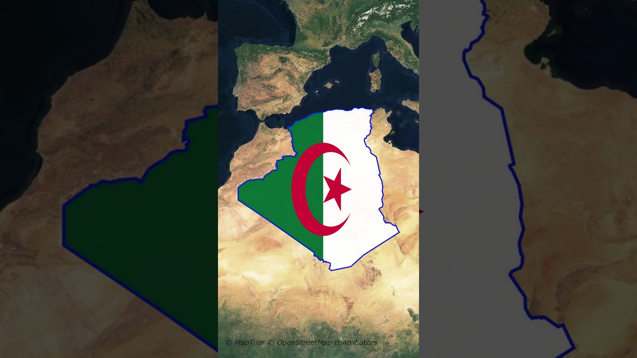 ALGERIA MAP ANIMATION WITH CAPITAL IN AFTER EFFECTS #shorts