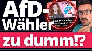 Ja Frau Bosetti, wir AfD-Wähler sind zu dumm für die Demokratie. UND JETZT!?