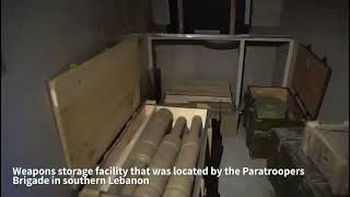 Hezbollah Weapons Storage Facility Located by the IDF