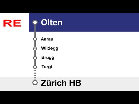 ZVV/SBB Ansagen » RE Olten — Zürich HB (HVZ) (2023) | SLBahnen
