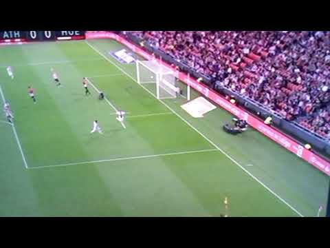Gol anulado al Huesca Atleticde Bilbao vs Huesca .