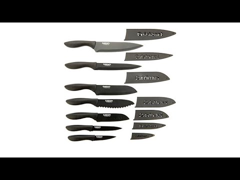 Cuisinart 14piece CeramicCoated Stainless Steel Knife Set