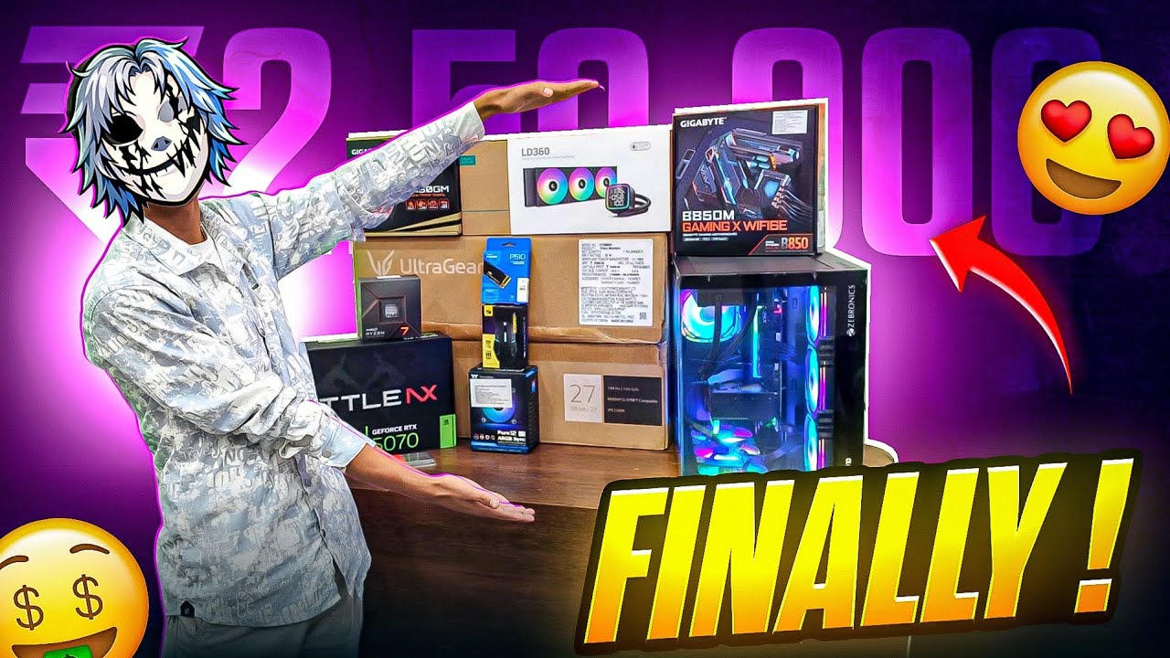 Finally Got My PC 🥲  With RTX 5070 @TD-SPHERE 