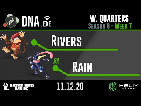 DNA.EXE S8:W7 - Rivers (Diddy Kong) Vs. BR | Rain (Greninja, Banjo) - W Quarterfinals