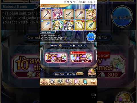 kamihime free gacha (tsukuyomi y inshtar)