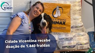 Cidade Vicentina recebe doação de 1.440 fraldas geriátricas