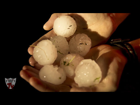 Riesen Hagel / Unwetter mit Superzellen / Hagelunwetter & Gewittersystem MCS in Bayern /Hagel