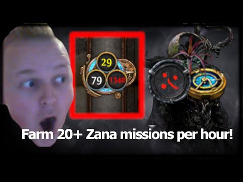 PoE 3.13 - FARM 20+ Zana Missions Per HOUR! - Park Strategy Explained.