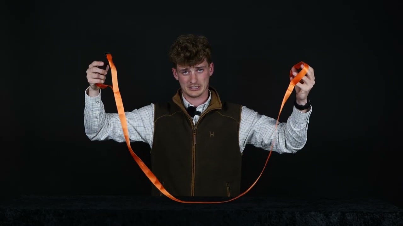 Schleppleine Orange mit Griff - HuntElite