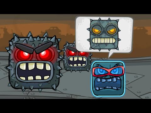 Red Ball 4 - Moon Boss - Cave Boss - All Levels - Box Factory - Gameplay Volume 3