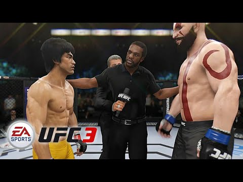 BRUCE LEE vs KLEITOS  (CPU vs CPU）UFC3