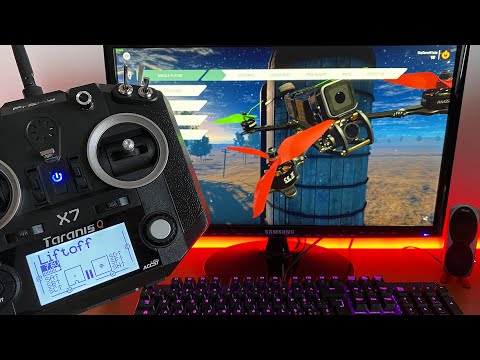 Playing a good FPV drone simulator