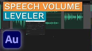 Adobe Audition Speech Volume Leveler Tutorial