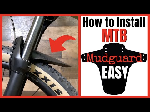 MTB Mudguard - How to install - Front Fender