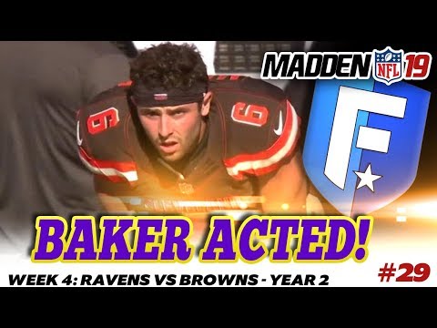 BAKER ACTED! Madden NFL 19 Franchise Week 4 | Season 2 Ep.29