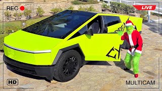 Grinch Grinch'd Out My Cybertruck!!?? Caught on Camera!