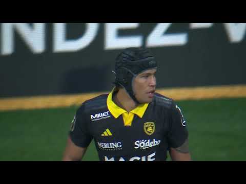 TOP 14 - Essai de Ulupano SEUTENI (SR) - Stade Rochelais - LOU Rugby
