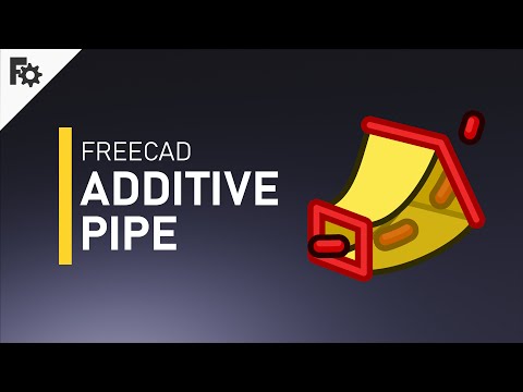 3D modeling FreeCAD Tutorial - Additive pipe modifier