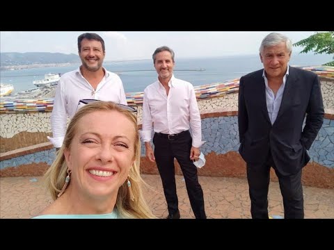 SALVINI, MELONI E TAJANI A VIETRI SUL MARE PER SOSTENERE STEFANO CALDORO ALLA REGIONE CAMPANIA