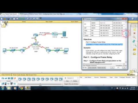 4.2.1.4 Packet Tracer - Configuring Static Frame Relay Maps