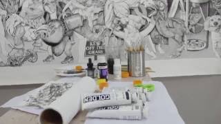 Inside an artist's studio Brett Neal