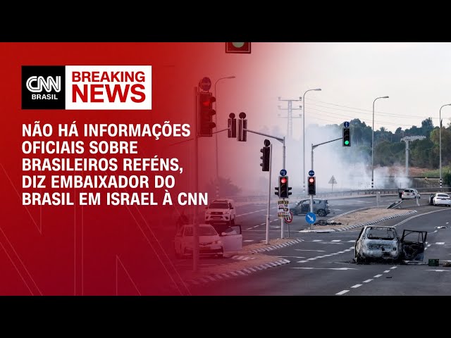 Não há informações oficiais sobre brasileiros reféns, diz embaixador em Israel à CNN | LIVE CNN