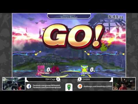 S4@GU 11-29 (Winner's Bracket): ISM Cagt (Little Mac) vs DM888 (Pikachu)